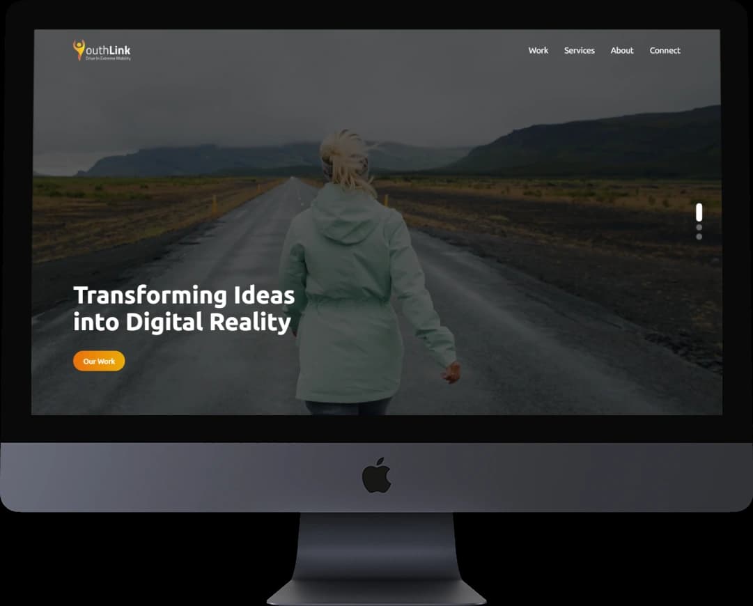 YouthLink Portfolio Cover - Desktop Mockup